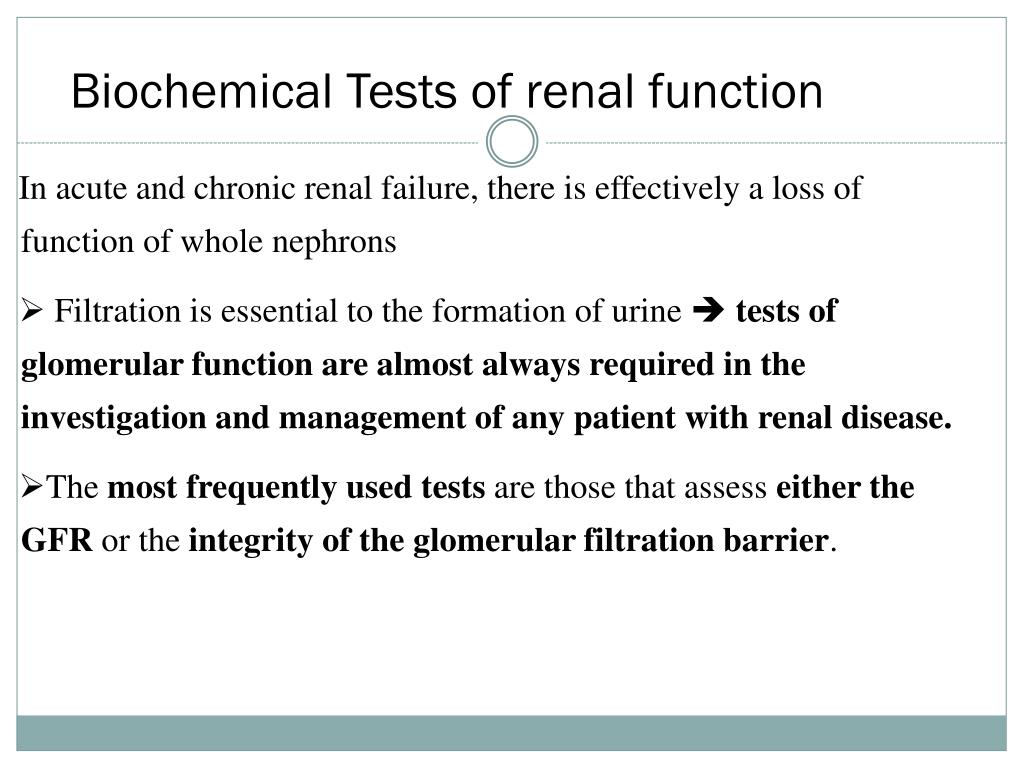 PPT - Kidney Function Testing PowerPoint Presentation, free download ...