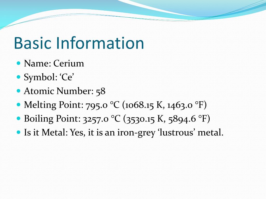 PPT - Cerium PowerPoint Presentation, free download - ID:5838343