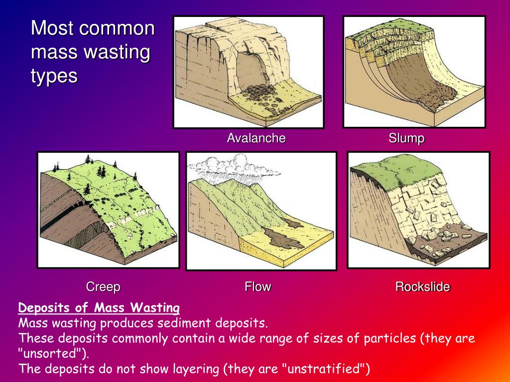 4 Types Of Mass Movement