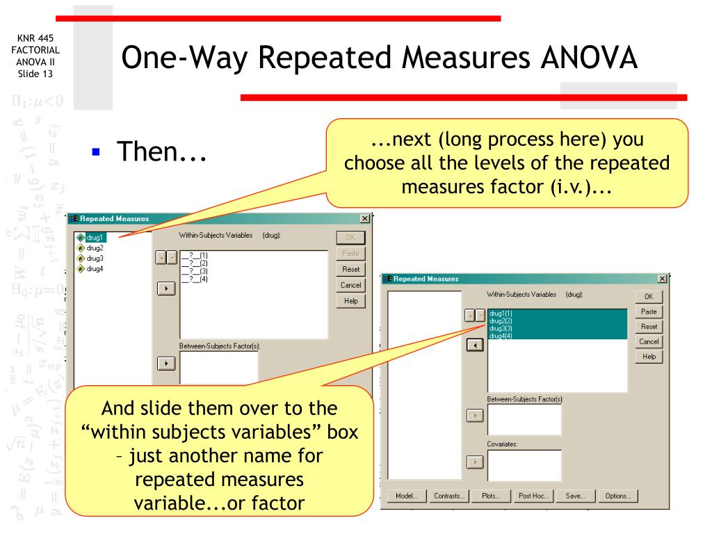 PPT - Repeated Measures ANOVA PowerPoint Presentation, free download ...