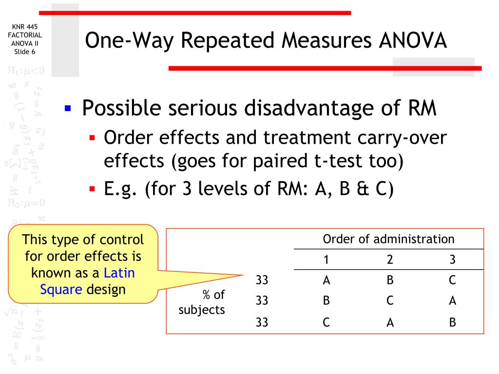 PPT - Repeated Measures ANOVA PowerPoint Presentation, free download ...