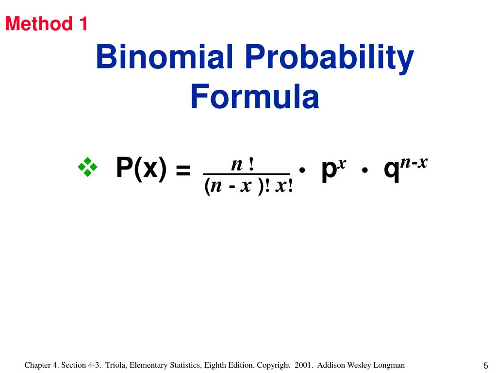 PPT - Binomial Probability Distribution 1. The experiment must have a ...