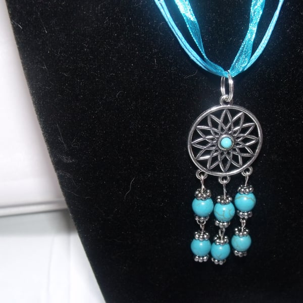 Silver and Turquoise Pendant