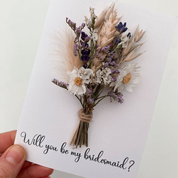 Will you be my bridesmaid Proposal card 