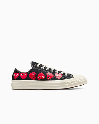 Converse Chuck 70 Low x Comme des Garçons PLAY ‘Multi Heart’ A08149C