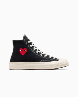 Converse Chuck 70 High x Comme des Garçons PLAY ‘Single Heart’ A08801C