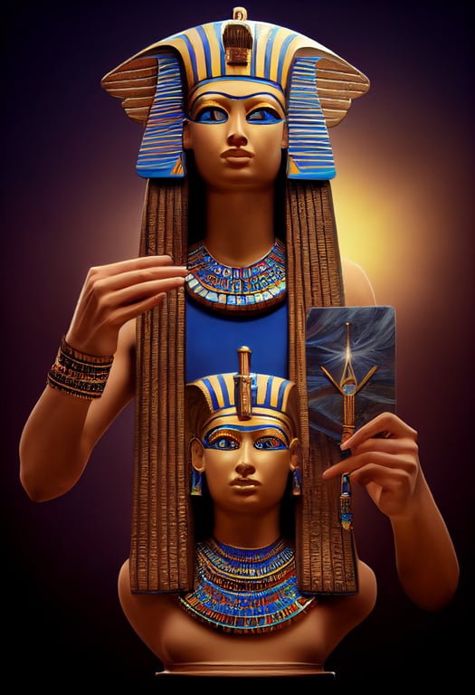 prompthunt: superrealistic egyptian priestess with a highly detailed ...