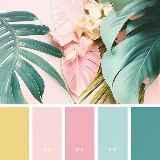 gabewallace: tropical pastel color palette