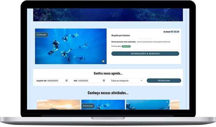 Contrutor de site para empresas do turismo