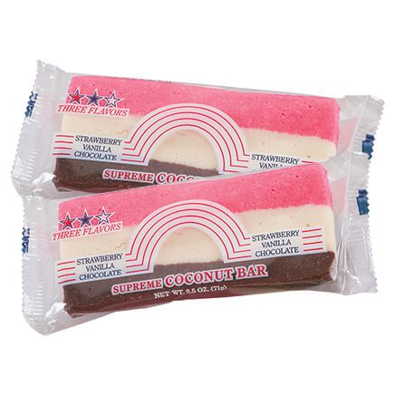 Neopolitan Coconut Rainbow Bar, Set of 2-353936