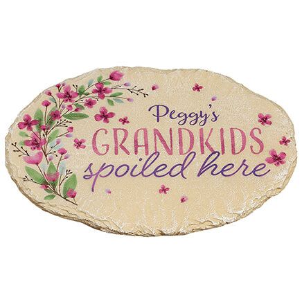 Personalized Grandkids Spoiled Here Garden Stone-378203