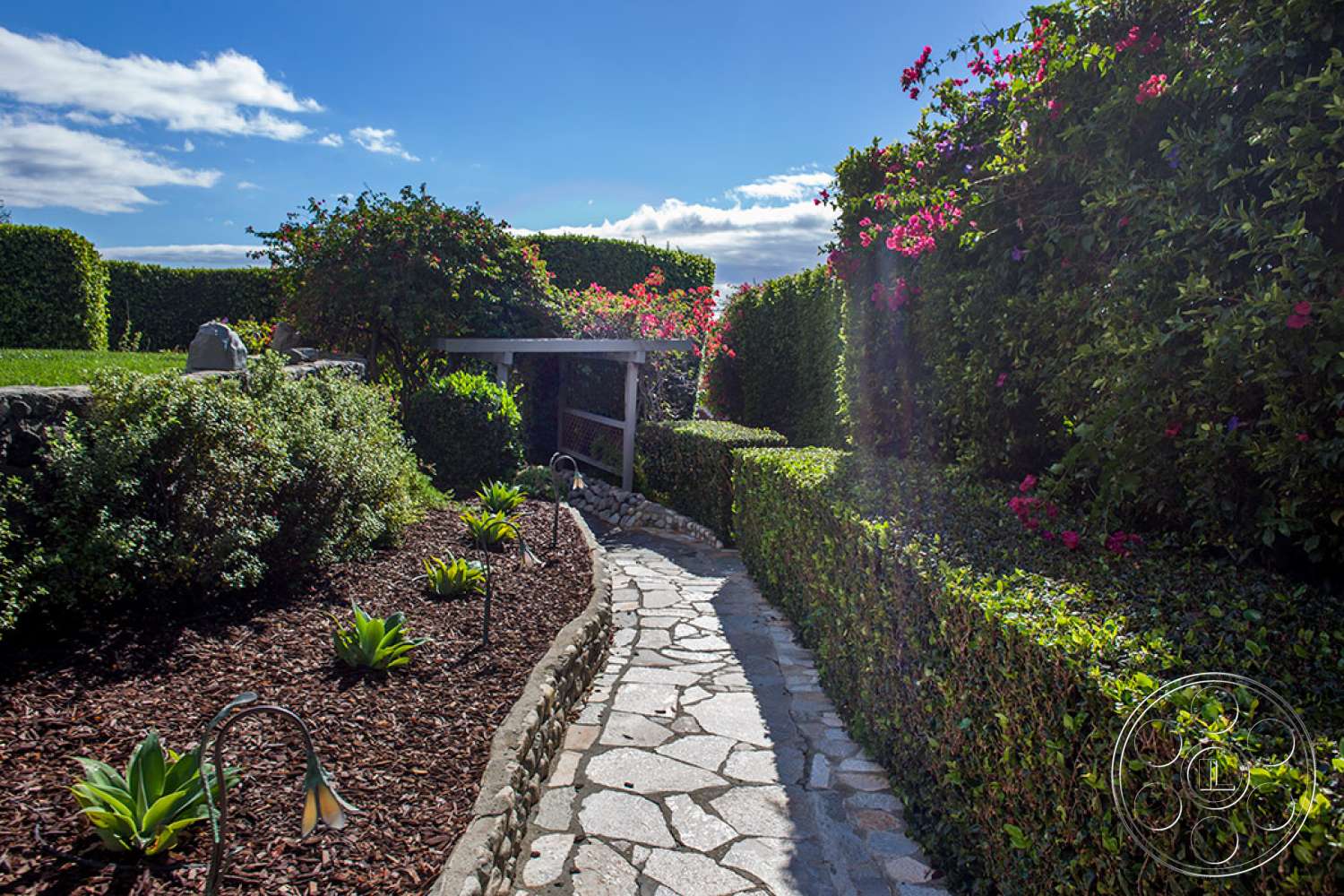 Mansion 83 - outdoors, flagstone, path, walkway, garden, arbour