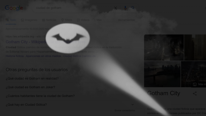 Batman se cuela en Google: así puedes activar la 'batseñal' en el navegador