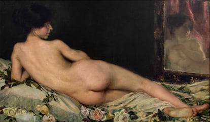 'Desnudo de mujer' (1908) de Aurelia Navarro. Foto cedida por el Museo Carmen Thyssen de Málaga.