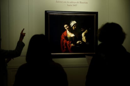 La obra de Caravaggio 'Salomé con la cabeza del Bautista'.