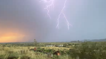 Dangerous winds have completely destroyed six homes and damaged 10 more during a chaotic storm in Western Australia&#x27;s Pilbara region overnight.