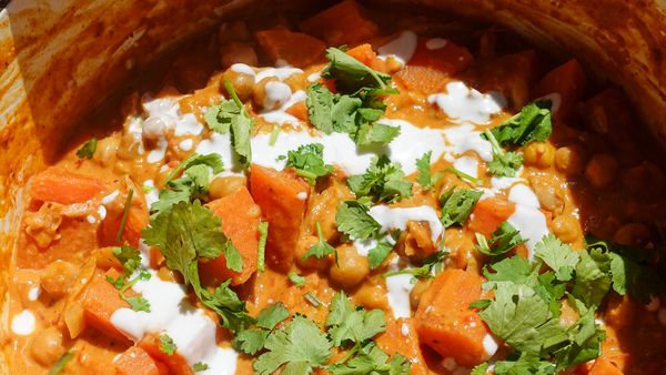 Malissa Fedele&#x27;s sweet potato and chickpea coconut curry