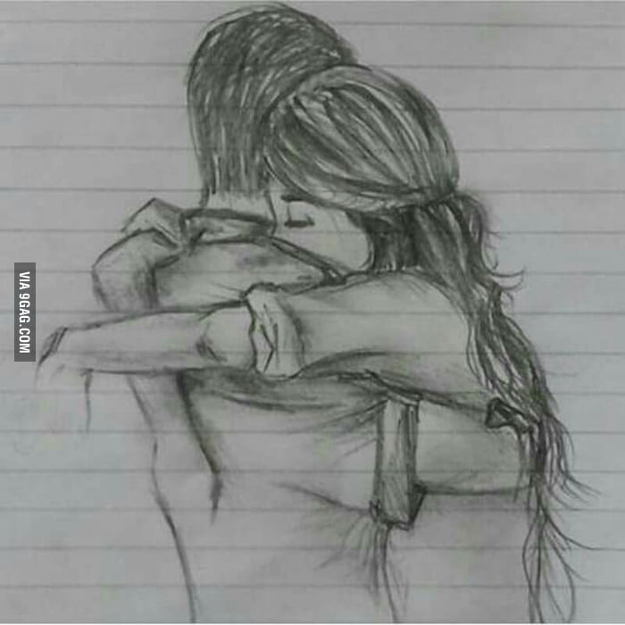 My Gf draw this for me.. not perfect but I really liked it - 9GAG