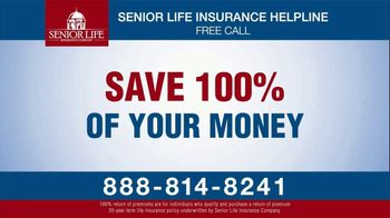 Senior Life Insurance Company Cash Back Life Insurance Plan TV Spot, 'Get 100% of Your Money'