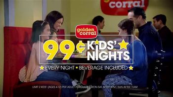 Golden Corral 99-Cent Kids' Nights TV Spot, 'Every Night'