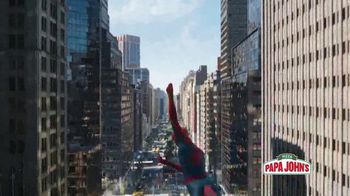 Papa John's XL Two Topping Superhero Pizza TV Spot, 'Spider-Man: Feed Your Hunger'