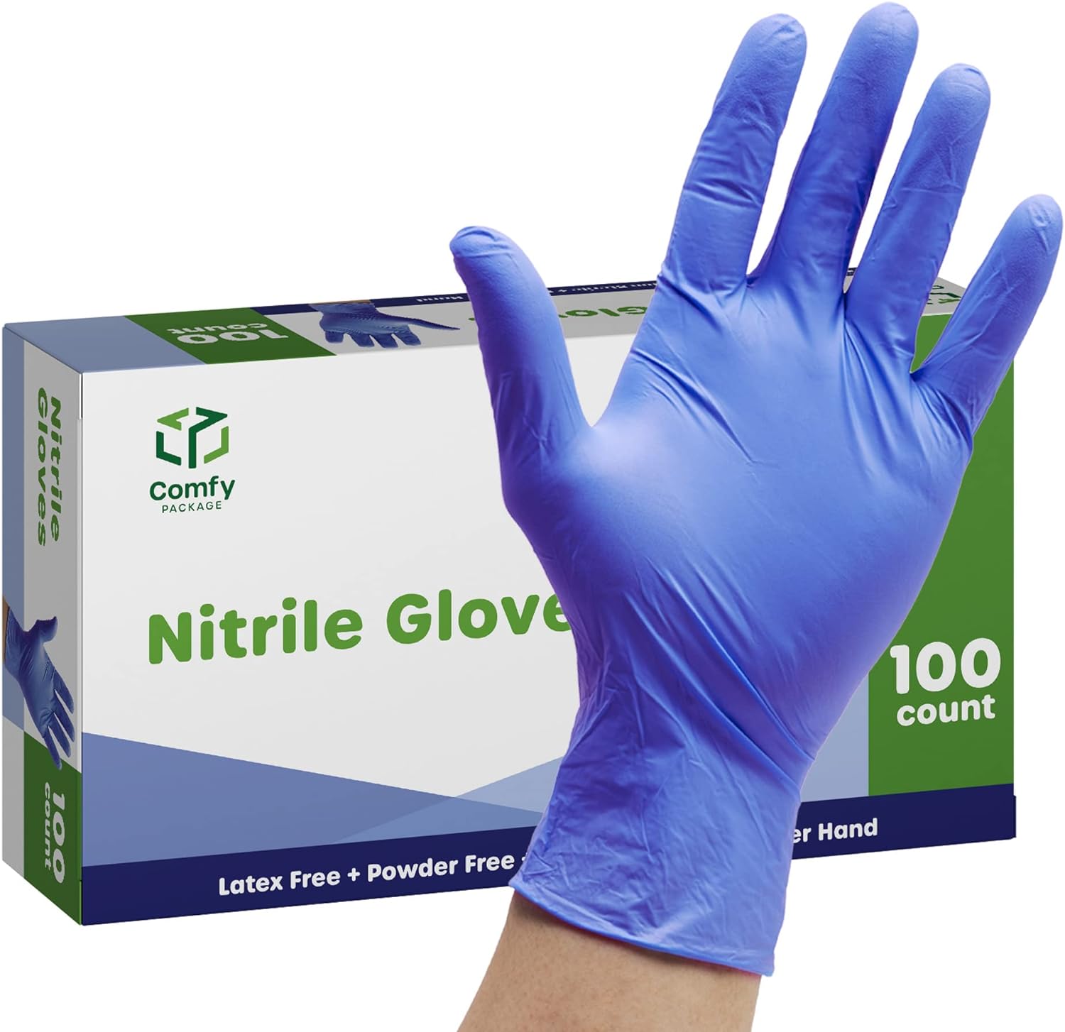 Buy Comfy Package Nitrile Disposable Gloves - 4 mil. | Latex Free and  Rubber Free | Non-Sterile Powder Free Gloves Online at Lowest Price in Ubuy  India. B098BNDLLR