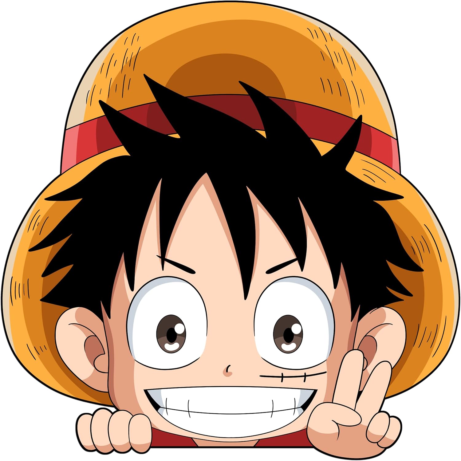 Buy Anime Stickers One Piece Peeking Anime Car Decals Anima DIY Peeker ...