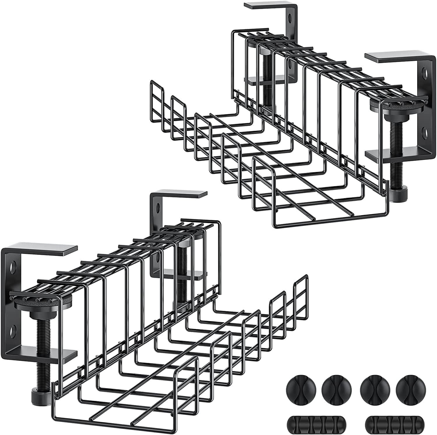 Yecaye Under Desk Cable Management Tray, 2-Packs Saudi Arabia | Ubuy image.