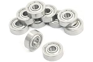 ZUBSHA ENTERPRISES 604-ZZ (10 pcs) Ball Bearing 12mm x 4mm x 4mm Stainless Steel