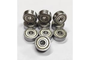 624ZZ Deep Groove Ball Bearings Skateboard Bearings Dust Proof of Double Steel Cover Bearings 3D Printer or Robotics or DIY P