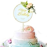 Party Propz Happy Birthday Cake Topper - Pack Of 2 | Birthday Decoration Items for Girl, Boy | Cake Topper for Cake Decoratio