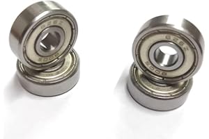 626zz Ball Bearings Metal Double Shielded Miniature Deep Groove Skate board Ball Bearings(6mm x 19mm x 6mm) Robotics or DIY P