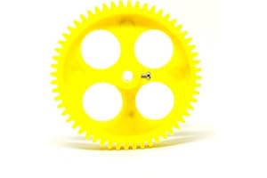 INVENTO 1pcs Plastic Spur gear 56 Teeth 85mm dia, 12mm Width, 6mm hole for DIY Projects