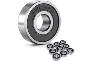 ZUBSHA 608-2RS 10PICS RUBBER SEALED BALL BEARINGS 8X22X7MM FOR 3D PRINTER, ROBOTICS II 608 2RS (10 PCS)