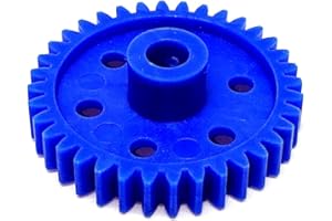 INVENTO 1pcs Plastic Spur gear 36 Teeth 40mm dia, 6.5mm Width, 6mm hole for DIY Projects