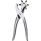 amazon basics Leather Hole Punch Set, Rotary Puncher, Multi Hole Sizes Maker tool, Pack of 1