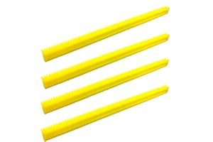 INVENTO 4Pcs (Pack of 4) Plastic Rack Gear 82 Teeth 15" inch (381 mm) Long, 14mm Width Double-Sided Plastic Linear Rack Gear 