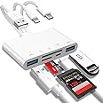 5-in-1 Memory Card Reader, USB OTG Adapter & SD Card Reader for iPhone/iPad, USB C and USB A Devices with Micro SD & SD Card 