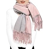 ehsbuy Cashmere Scarfs For Women Soft Pashmina Shawls And Wraps Reversible Long Large Winter Warm Thick Ladies Scarves With T