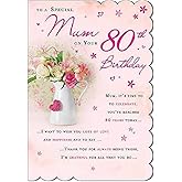 STUNNING TOP RANGE BEAUTIFULLY WORDED MUM EIGHTY 80TH BIRTHDAY GREETING CARD