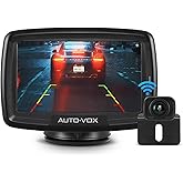 AUTO-VOX CS2 Digital Wireless Reversing Camera kit, Stable Signal Rear Camera, Super Night Vision Backup Camera and 4.3" Rear