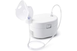 Omron Ultra Compact & Low Noise Compressor Nebulizer NEC-106 For Child & Adult White