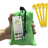 HZJOYUE Outdoor Picnic Blanket 71" x 55" -Compact, Lightweight, Pocket Blanket Best Mat for the Beach, Hiking, Travel, Campin