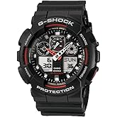 Casio Resin G-Shock Analog-Digital Black Dial & Band Men's Watch-Ga-100-1A4Dr (G272)