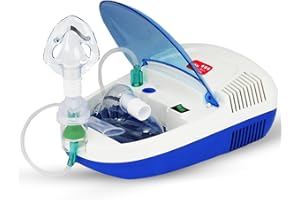 AGEasy (Max Group) Low Noise Compressor Nebulizer with Storage Compartment for Adults & Kids | 2 Years Warranty | Nebulizer M