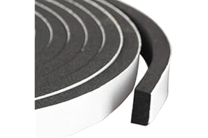 G-CHARGE Single Side High Density Self Adhesive Foam Seal Tape, Weather Stripping Doors and Window Insulation Soundproofing, 