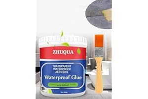 ZHUQUA (Pack Of 1) Waterproof Adhesive Glue, 300gm, with Brush, Transparent, for Roof Leakage, Crack Seal, Water Leakage Solu