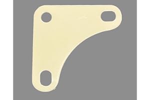 Alija® Corner Plates/connecting plates/koni/corner brace for extra strength for racks (Ivory) (Pack of 20 pieces) (8 x 8 cm)