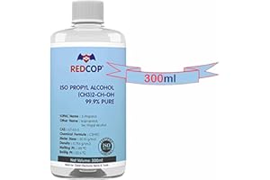 REDCOP® Isopropyl Alcohol 99.9% Pure [(CH3)2-CH-OH] CAS: 67-63-0] 300ml Rubbing Alcohol