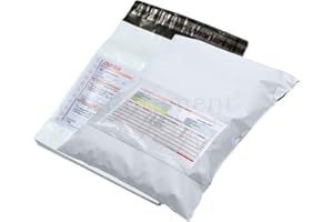 SECUREMENT® (Size-16 x 12) Tamper Proof Polybags Bags/Pouches/Cover 55 Micron for Shipping/Packing [Pack of >50 Pcs. >>with P